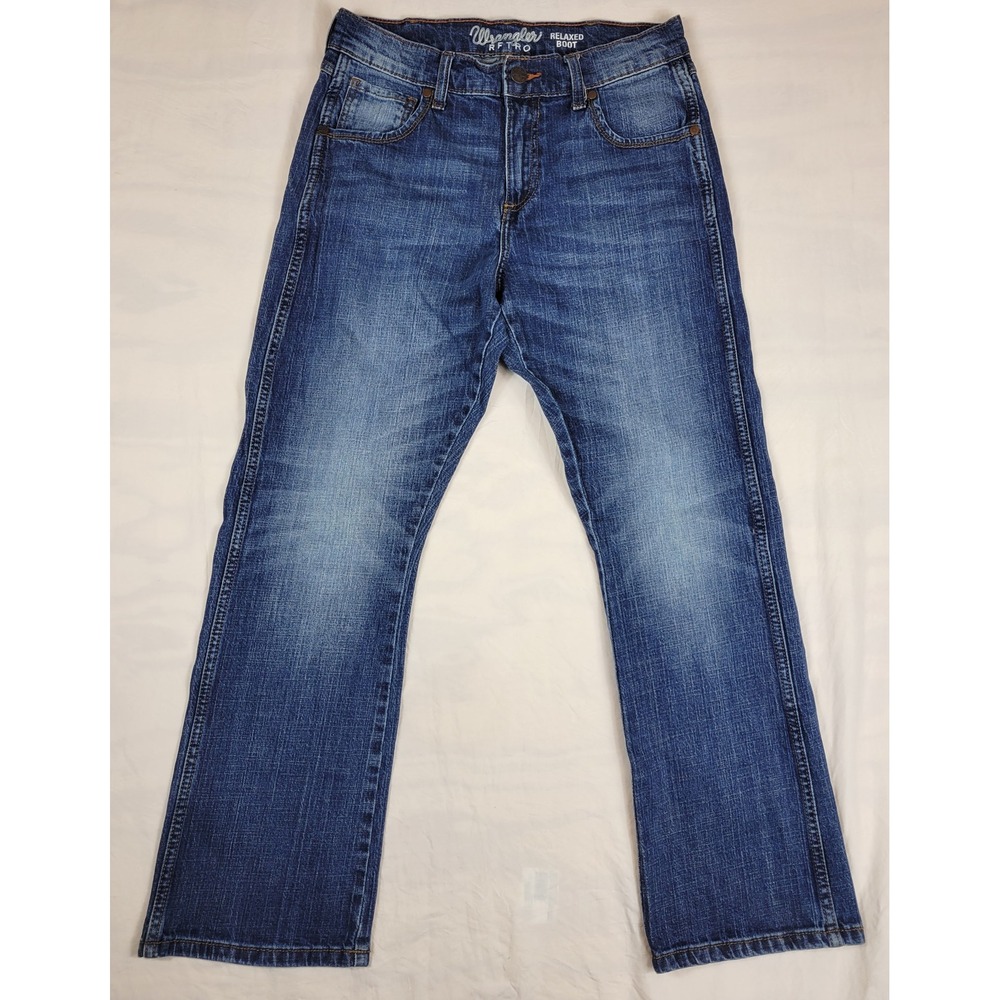 Wrangler Retro Relaxed Bootcut Jeans Mens 30x30 Medium Wash Blue 10WRT20JH